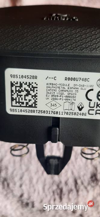 Poduszka Airbag kierowcy Renault Trafic IV osobowe śląskie Mysłowice