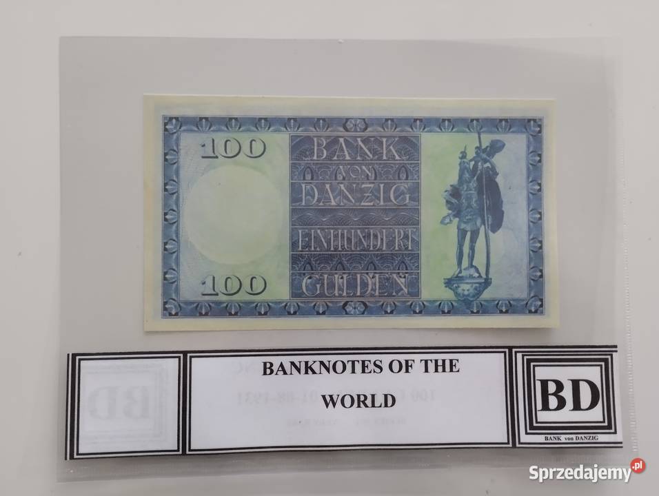 WOLNE MIASTO GDAŃSK 100 gulden 1931 UNC seria DA Białystok