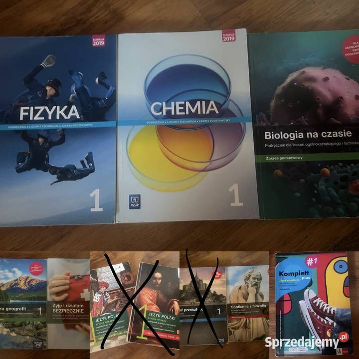 Podręczniki zestaw do klasy 1 liceum technikum Wadowice sprzedam