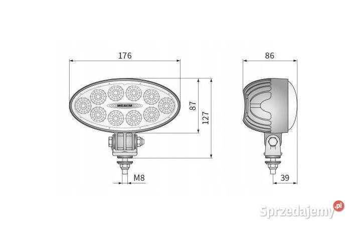 Lampa LED 1224V 5000lm WESEM CRV1D5591400 Gat1 świętokrzyskie Opatów