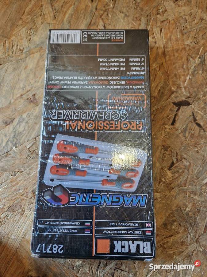 Zestaw Wkrętaków ŚRUBOKRĘTY Black 28717 sprzedam