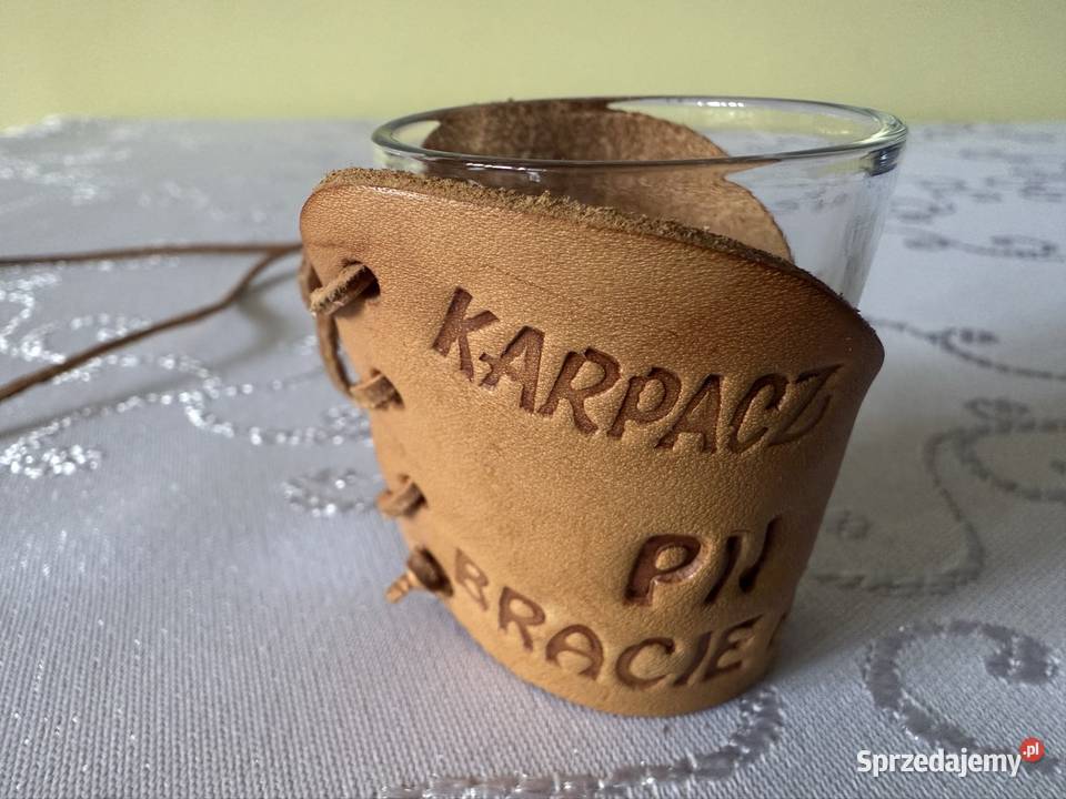 Kieliszek Imprezowy Karpacz Pij Bracie Szklany brązowy Czerwionka-Leszczyny sprzedam