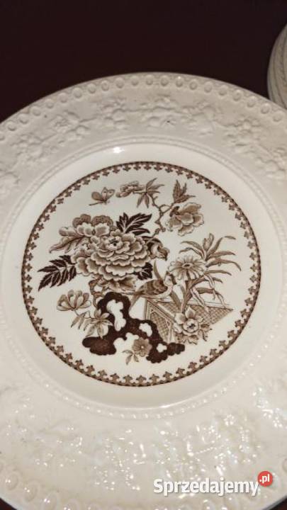 Talerz WESLLEY Made in England Reliefy kolor Gdańsk