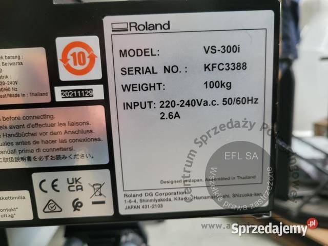 Ploter Roland VS300i ser KFC3388 2021r Magnice