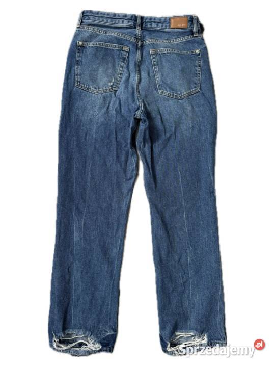 Jeansy wide leg z przetarciami szerokie nogawki pomorskie Rumia sprzedam