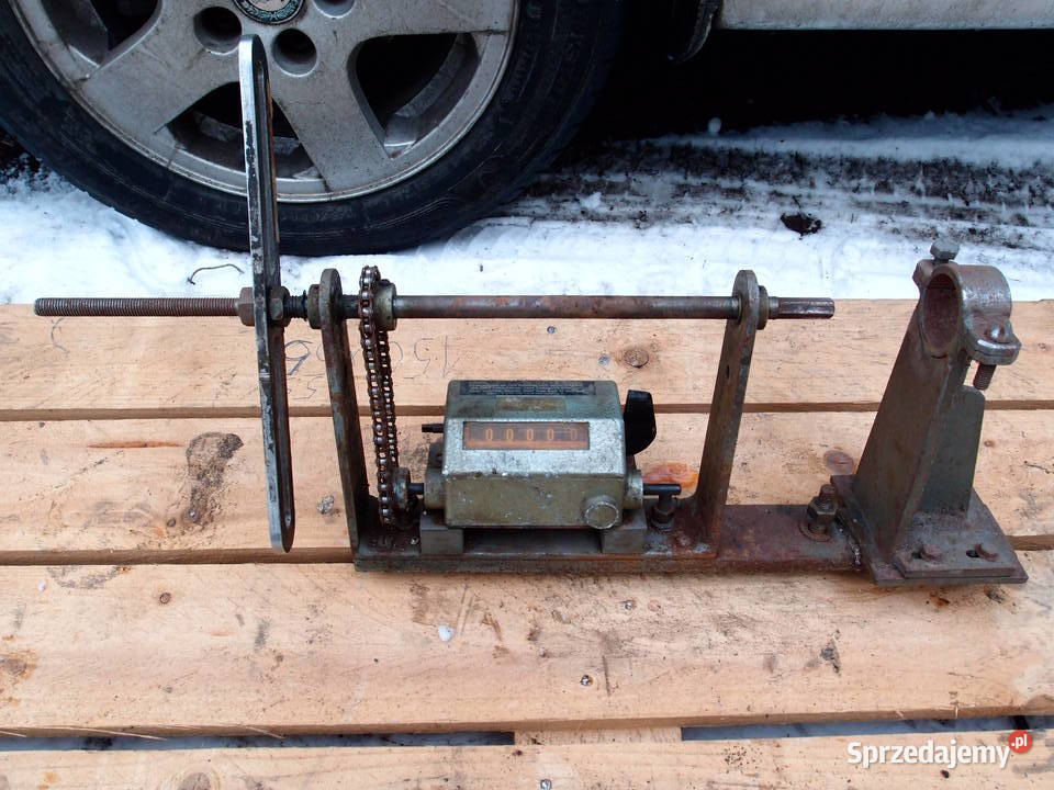 Maszynowy licznik obrotów mechaniczny i mały Łódź