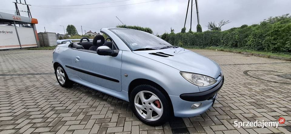 Peugeot 206 CC 16 Benzyna 2001r poduszka powietrzna 206 CC Rybnik sprzedam