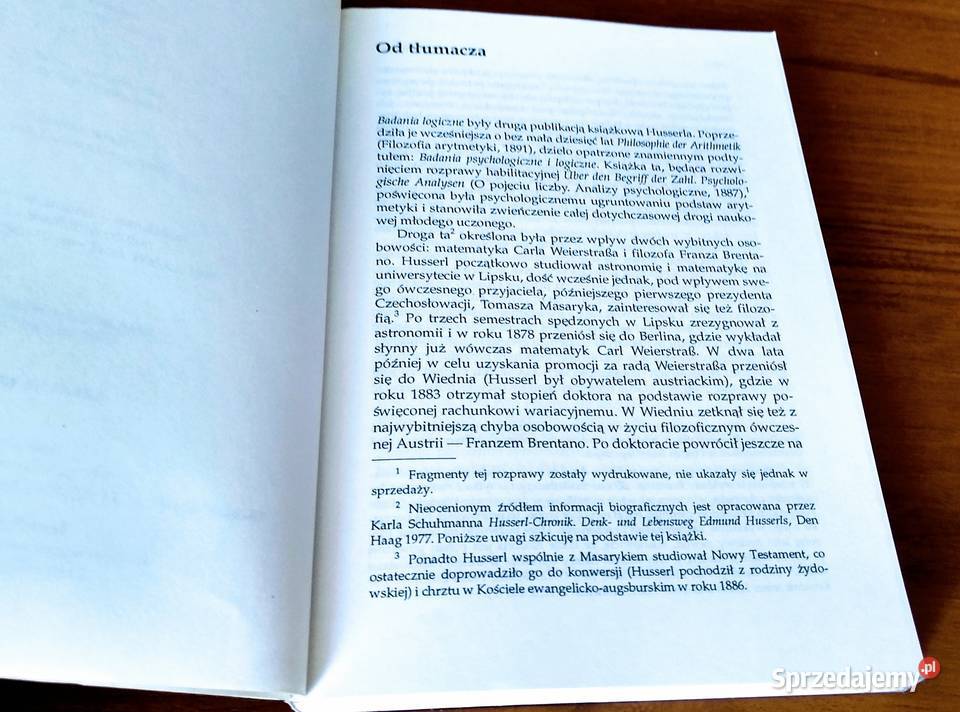 Prolegomena do czystej logiki Edmund Husserl Gdańsk