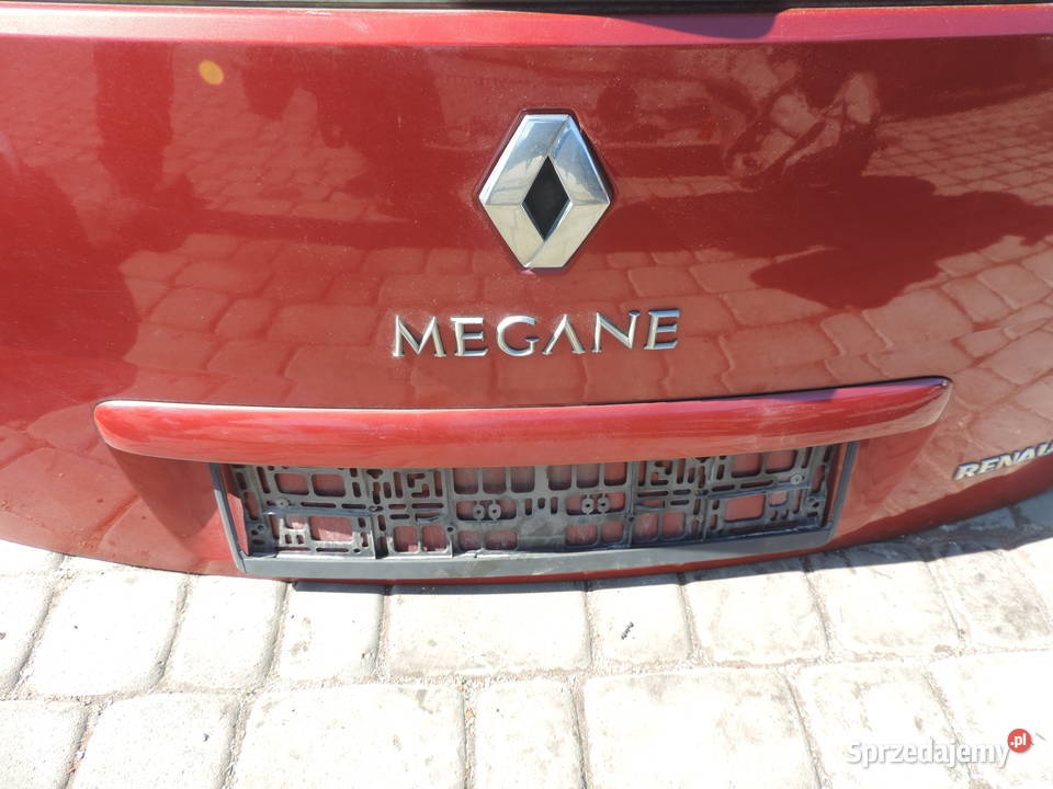RENAULT MEGANE 2 II KLAPA TYLNA KOMBI CZERWONA Rok produkcji 2006 Nowy Sącz