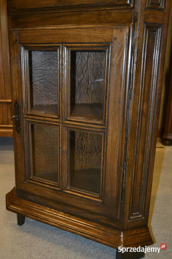 witryna szafka narożna lity dąb Będzin