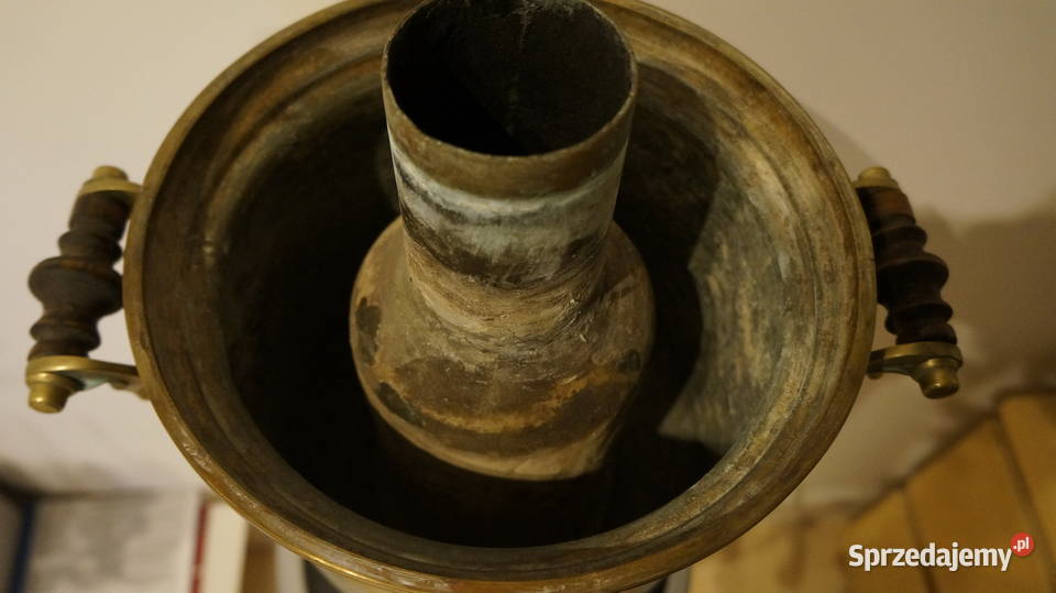Oryginalny carski samowar z Tuły na węgiel Giżycko