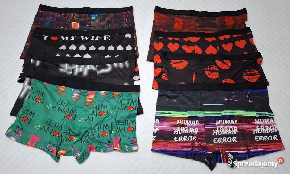 Bokserki męskie majtki bielizna męska kolorowe Rozmiar 3XL Bielizna śląskie Czeladź