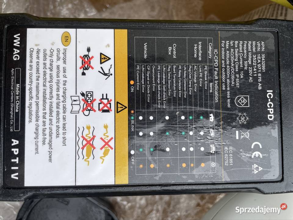ŁADOWARKA KABEL VW SEAT SKODA 1EA971675AB Bydgoszcz
