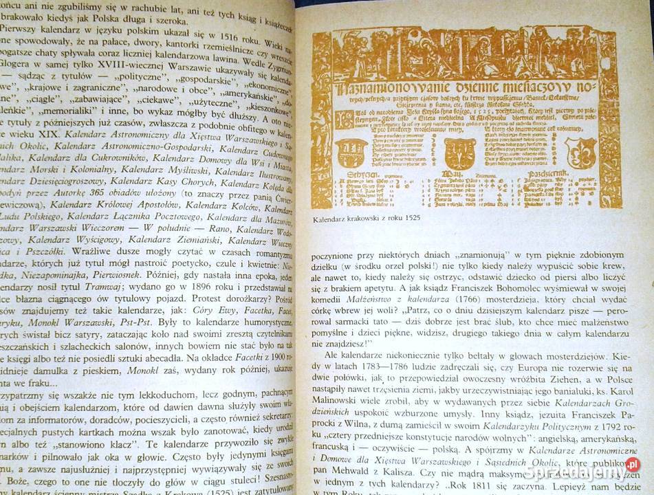 Kalendarz polski Józef Szczypka Rok wydania 1984 Chełm