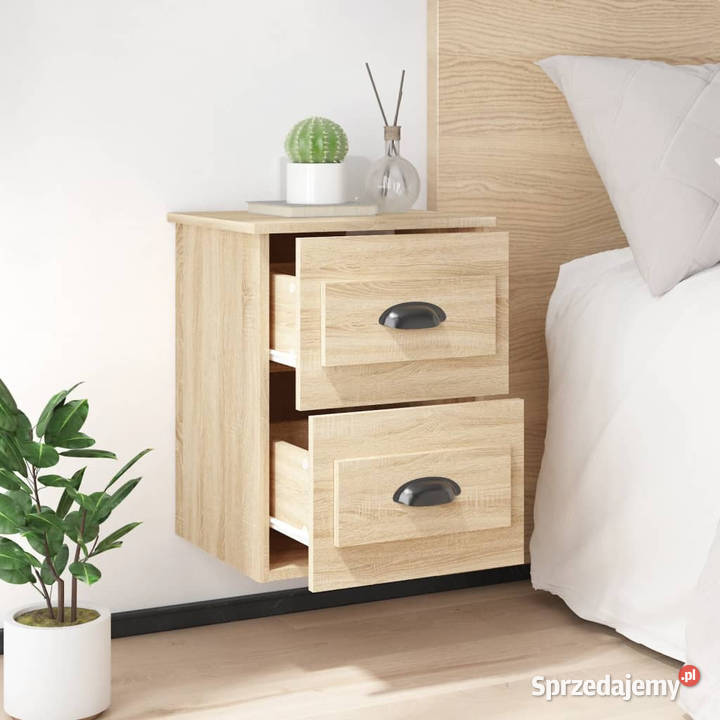 Wiszące szafki nocne 2 dąb sonoma 415x36x53 mazowieckie Warszawa