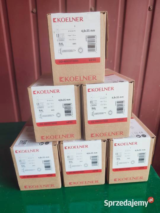 Wkręty farmery 33opak blacha drewno wiśnia Łańcut