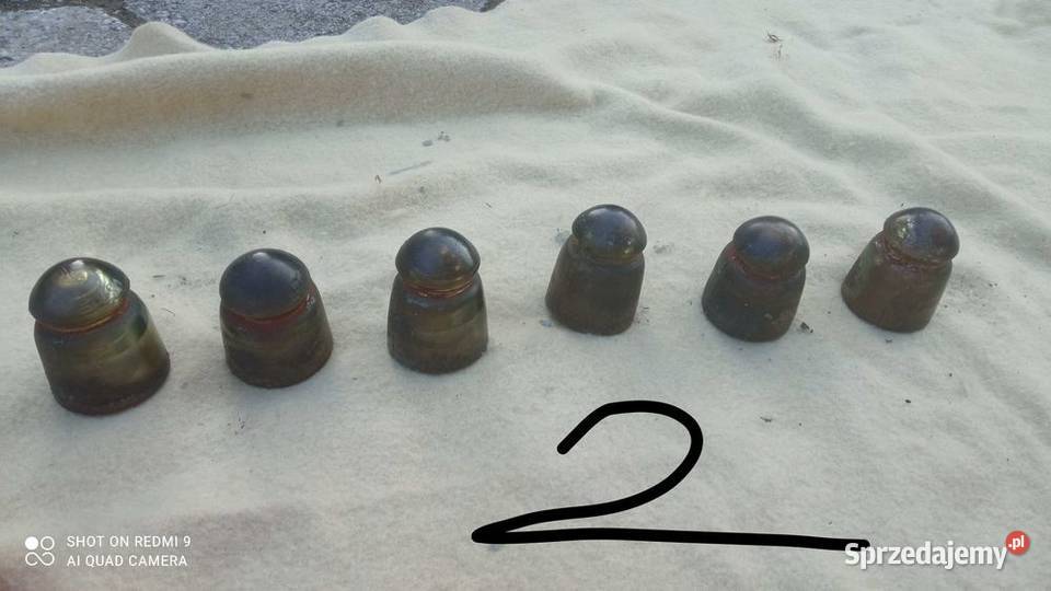 Izolatory stare elektryczne różne kolory świętokrzyskie Busko-Zdrój