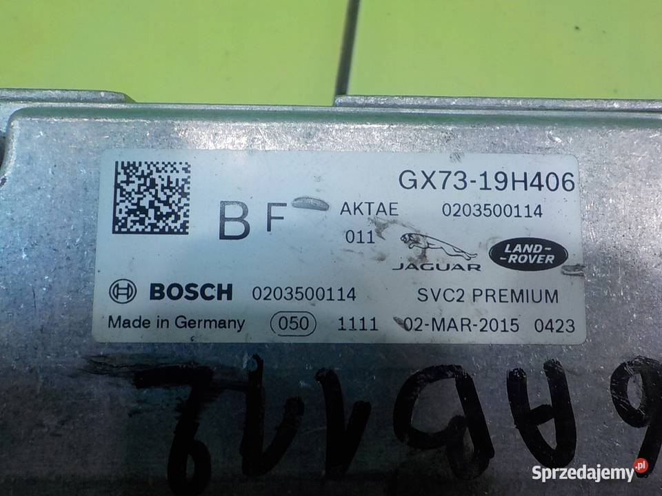 JAGUAR XE 15r SEDAN 4D kamera szyby czolowej Wyposażenie elektryczne Suków