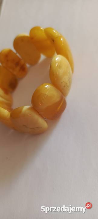 Bransoletka Bursztyn Vintage Rękodzieło Rękodzieło podlaskie Białystok