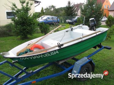 ŁÓDKA WĘDKARSKA Z PEŁNYM WYPOSAŻENIEM PRZYCZEPKA Gdynia
