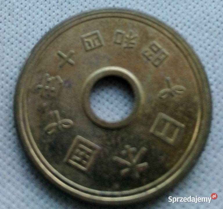 JAPONIA5 YEN1989 r Z OTWOREM Legionowo