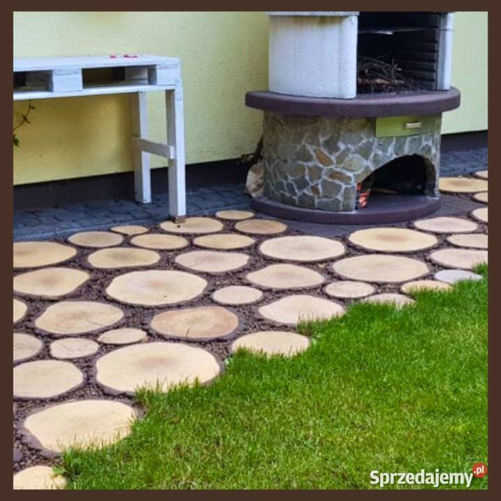 Plaster pnia betonowe drewno na chodnik ścieżkę małopolskie