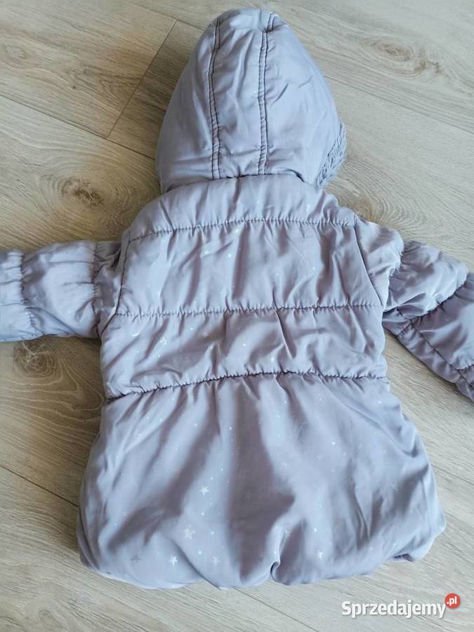 Kurtka dziecięca zimowa ocieplana szara w