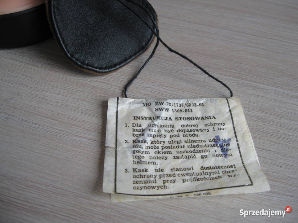 Stary kask ORMO milicja MO PRL Bolesławiec