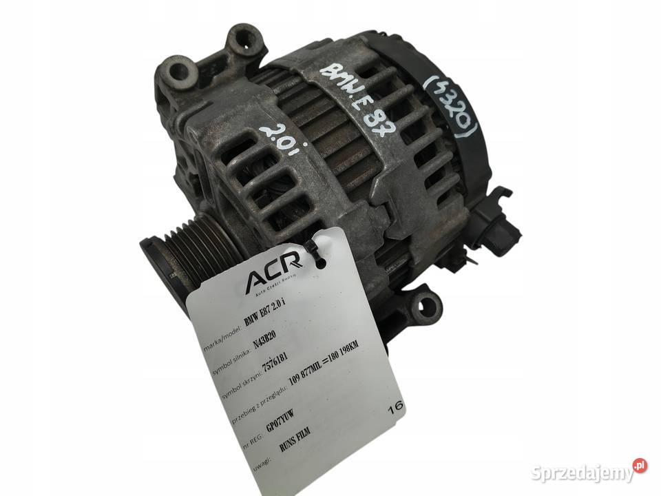 ALTERNATOR BMW E87 E90 20 i bosch 0121715017