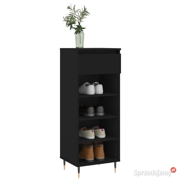Szafka na buty czarna 40x36x105 materiał Warszawa