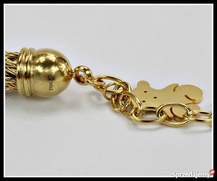 Złota Bransoletka TOUS Miś NOWOŚĆ Okazja pozłacane Wrocław sprzedam