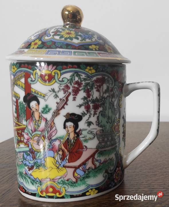 Famille Rose chiński kubek porcelanowy z sprzedam