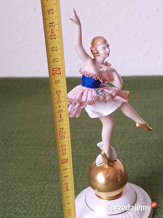 Figurka tancerki porcelana Dresden Gorlice
