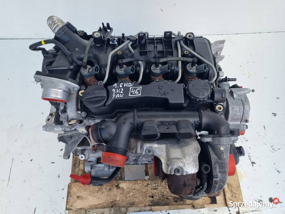 SILNIK KOMPLET Peugeot 407 16 HDI 109 ładnie Części samochodowe Rudka