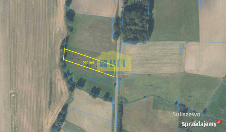 Działka 3001m2 z pozwoleniem na budowę Suliszewo