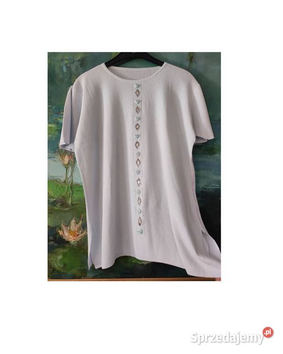 baby blue bluzka top ozdobna koraliki vintage Bez wzoru Kielce sprzedam