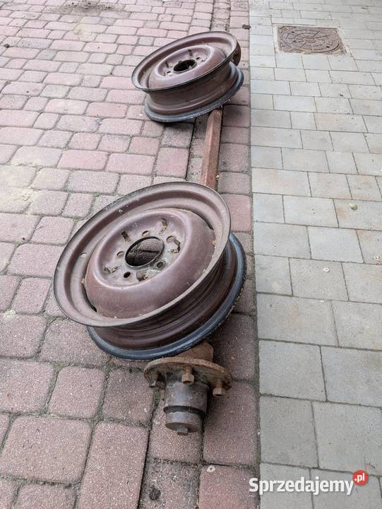 Oś do przyczepy z felgami Mstów