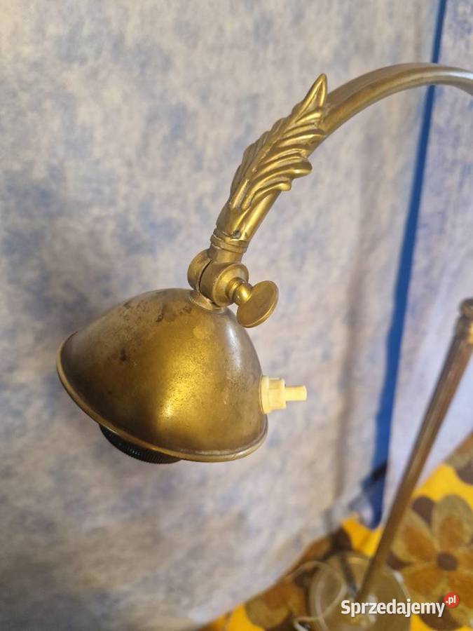 Scandinavian Art Deco Brass Floor Lamp 1930s Antyki Łuków