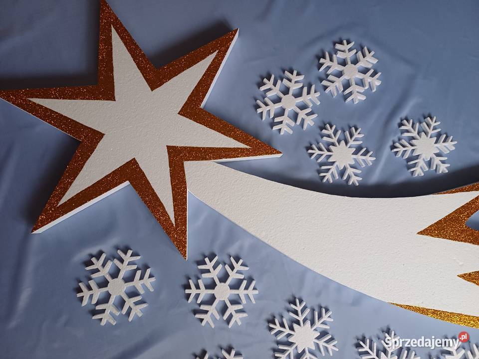 Gwiazda betlejemska 150 10 śnieżynek dekoracja Dobrzyca sprzedam