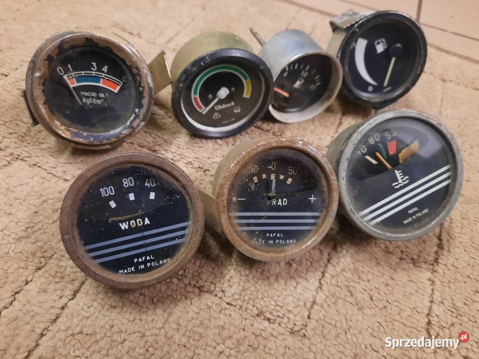 Stare wskaźniki zegary PRL Pafal VDO