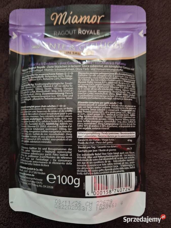 Sprzedam zestaw saszetek kota Opole