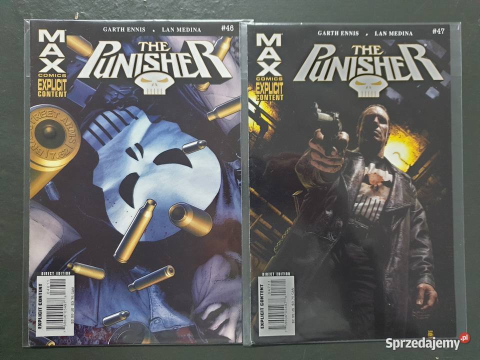 The Punisher 13 oryginalnych komiksów Marvel USA Gdynia sprzedam