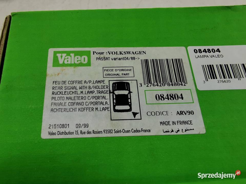 LAMPA ZESPOLONA PRAWY TYŁ VW PASSAT B3B4 ESTATE