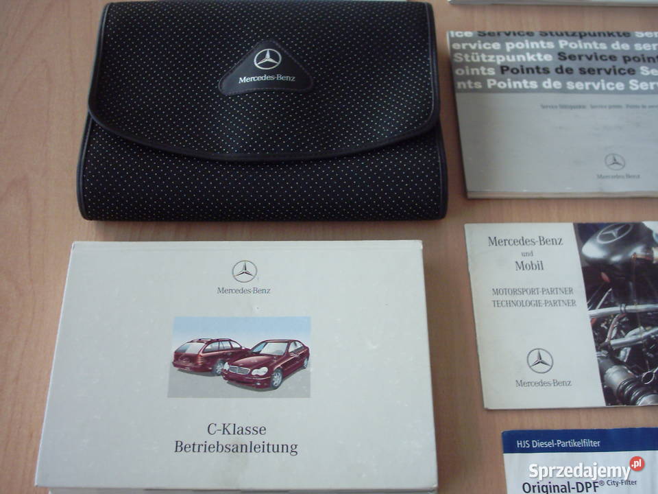 Książka serwisowa z saszetką Mercedes W 203 C