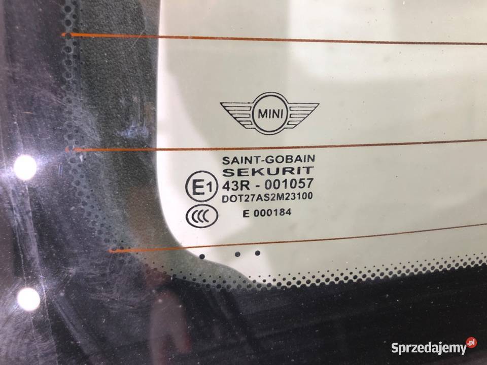 KLAPA TYŁ MINI R56 Hatchback 0514 TYLNA