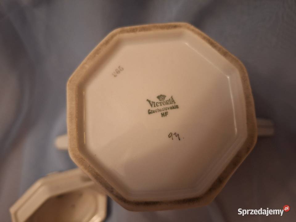 Duży dzbanek Victoria Czechoslovakia Art Deco dolnośląskie Wrocław