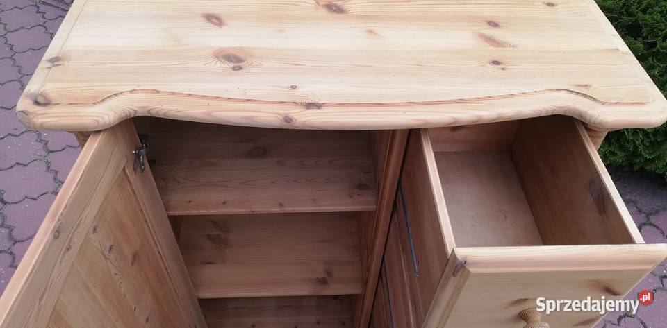 Komoda stylowa drewniana szafka sosnowa Garwolin