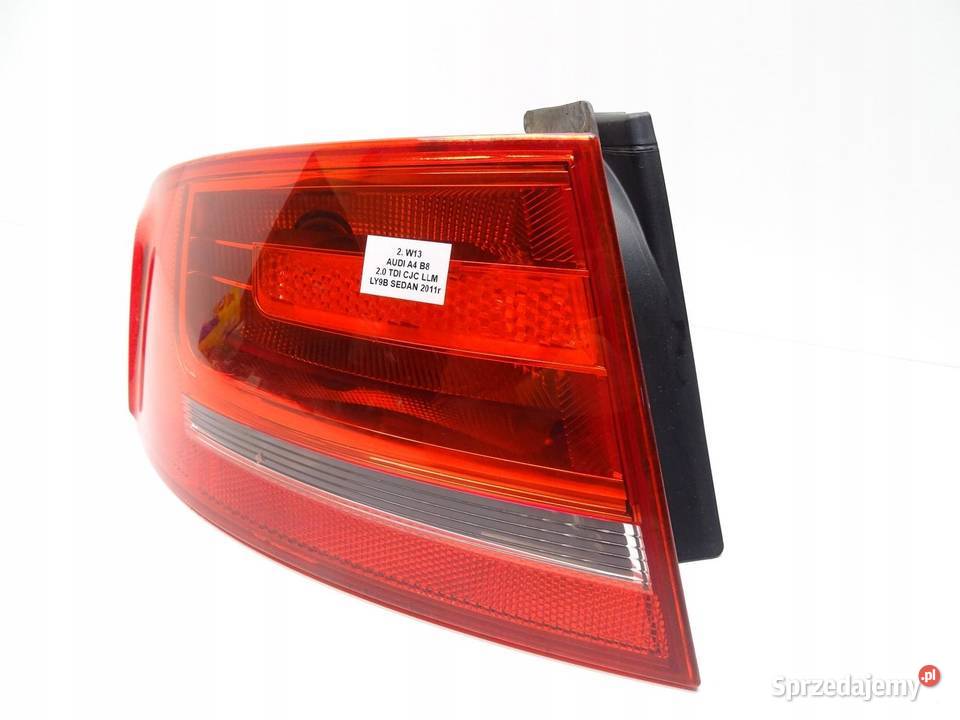 LAMPA LEWA LEWY TYŁ TYLNA W BŁOTNIK AUDI A4 B8 sprzedam