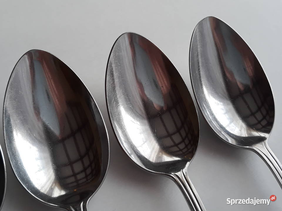 Duże łyżki obiadowe 1 SATURN sztućce PRL Sztućce Dąbrowa Górnicza