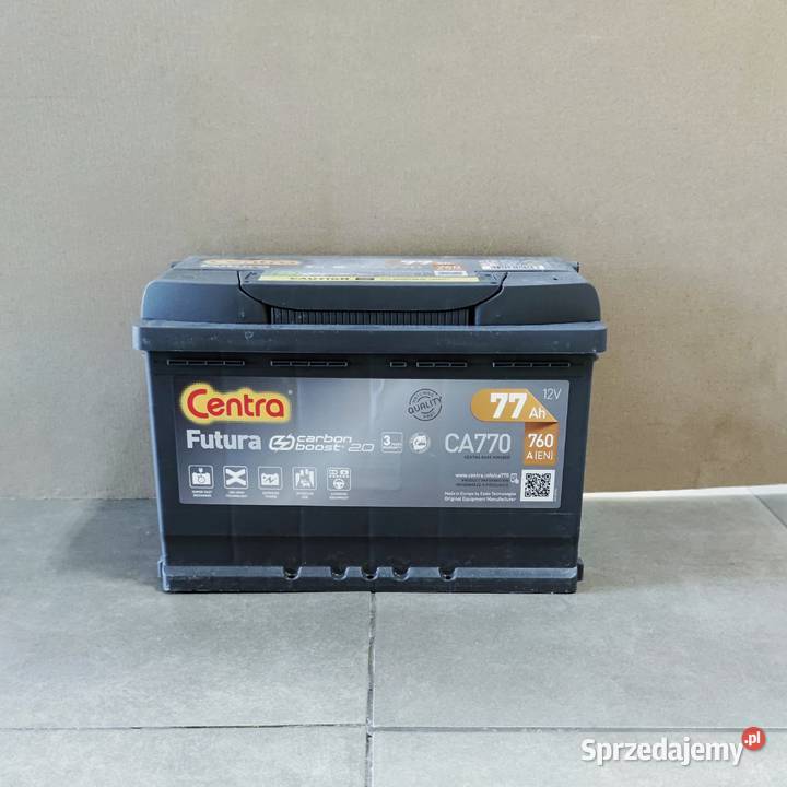 Akumulator Centra FUTURA 77Ah 760A PRAWY PLUS łódzkie Łódź